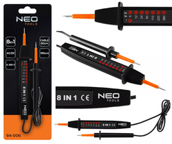 WIELOFUNKCYJNY TESTER NAPIĘCIA MIERNIK 8W1 AC/DC 6-380V ELEKTRYK NEO 94-006