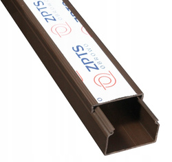 LISTWA INSTALACYJNA KANAŁ KABLOWY PVC Z TAŚMĄ 17x15mm 17x15 BRĄZOWY2m