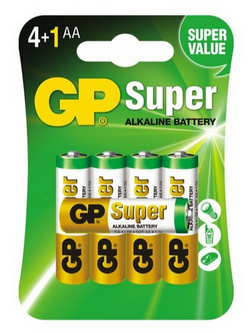 BATERIE ALKALICZNE LR6 AA GP SUPER ALKALINE 5szt