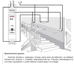 AUTOMAT SCHODOWY 230V AC TYP ASM-02