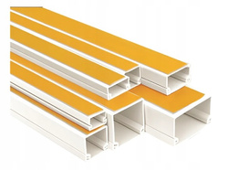 KORYTO KABLOWE LISTWA KANAŁ ELEKTROINSTALACYJNY KORYTKO Z TAŚMĄ 60x40 2M