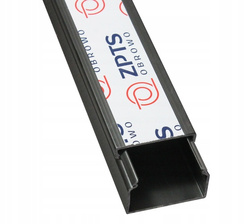 LISTWA KANAŁ KABLOWY PVC 32x15mm 32X15 CZARNY Z TAŚMĄ 2m ZPTS OBROWO