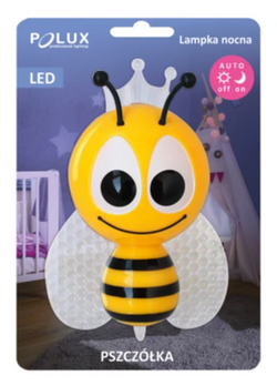 LAMPKA NOCNA WTYKOWA DLA DZIECI PSZCZÓŁKA LED 