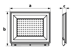 NAŚWIETLACZ LED 200W 6K 17540LM IP65 CZARNY BEMKO