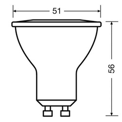 ŻARÓWKA LED HALOGEN GU10 2,8W = 25W 2700K OSRAM
