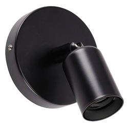 LAMPA ŚCIENNO SUFITOWA KINKIET UNO CZARNA IDEUS
