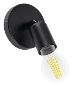 LAMPA ŚCIENNO SUFITOWA KINKIET UNO CZARNA IDEUS