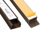 LISTWA INSTALACYJNA KANAŁ KABLOWY PVC Z TAŚMĄ 17x15mm 17x15 BRĄZOWY2m
