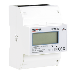LICZNIK PODLICZNIK ENERGII 3-FAZOWY LEM-30 ZAMEL