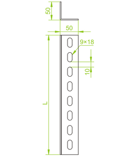 KĄTOWNIK PERFOROWANY 50x50x2 2mb REGAŁ, PÓŁKA BAKS