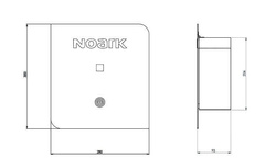 ŁADOWARKA NAŚCIENNA T2 1FAZ 32A 7.4kW 110501 NOARK