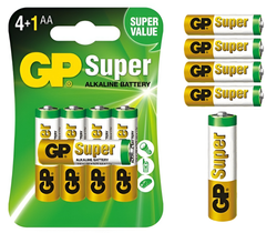 BATERIE ALKALICZNE LR6 AA GP SUPER ALKALINE 5szt