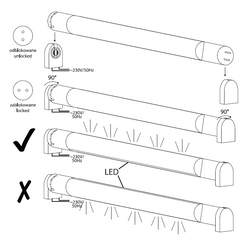 ŚWIETLÓWKA LED T8 600mm 9W 900lm 4000K 25szt