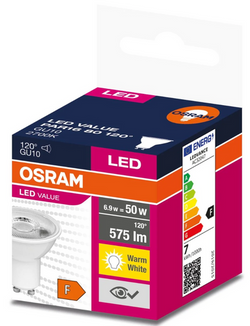 ŻARÓWKA LED GU10 6,9W 2700K 575LM 120st OSRAM 8852