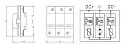 OGRANICZNIK PRZEPIĘĆ B+C DC FOTOWOLT 1200V 25kA 