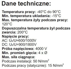 KABEL PRZEWÓD SOLARNY FOTOWOLTAICZNY 4mm² KBE