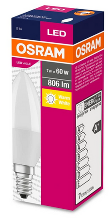 ŻARÓWKA LED ŚWIECZKA E14 7W 60W 806lm OSRAM 2700K