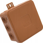 PUSZKA HERMETYCZNA V5 84x84x41mm V03602 BRĄZOWA