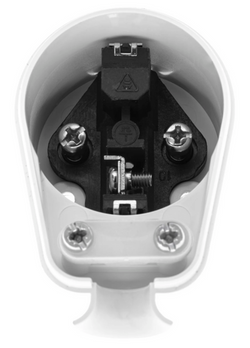 WTYCZKA elektryczna kątowa biała 16A 250V WT-16 K2
