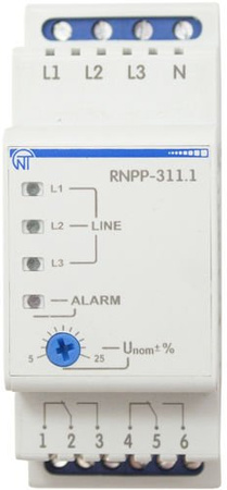 PRZEKAŹNIK NAPIĘCIOWY NAPIĘCIA 3-FAZ RNPP-311.1