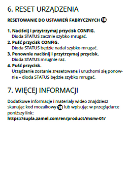 ZAMEL STEROWNIK ROLET WI-FI DOPUSZKOWY: MSRW-01