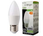 ŻARÓWKA LED ŚWIECZKA E27 7W 3000K 630lm CIEPŁA ECO LIGHT