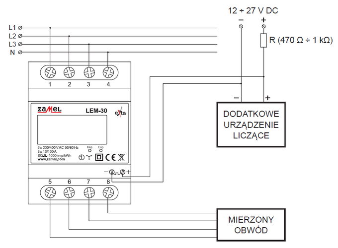 LICZNIK PODLICZNIK ENERGII 3-FAZOWY LEM-30 ZAMEL | | Tytuł Sklepu ...