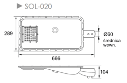  OPRAWA solarna LED 20W 3000LM 4K BEMKO 4831