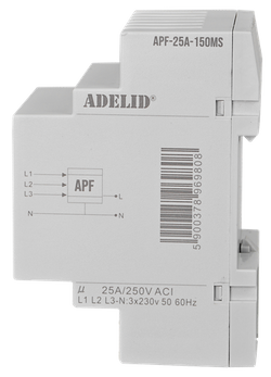 AUTOMATYCZNY PRZEŁĄCZNIK FAZ 230V 25A 150MS ADELID