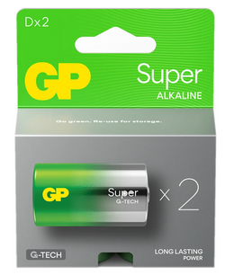 BATERIA ALKAICZNA LR20 GP SUPER ALKALINE 1,5V 2szt