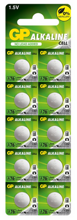 BATERIA ALKAICZNA ZEGARKOWA 10 SZT AG13 GP 5496