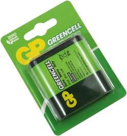 BATERIA PŁASKA CYNKOWO-CHLORKOWA 4,5V GREENCELL GP