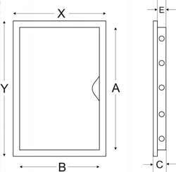 DRZWICZKI REWIZYJNE 15x20 PLASTIKOWE AirRoxy