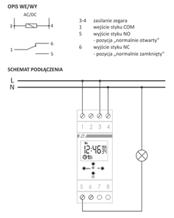 F&F ZEGAR STERUJĄCY ASTRONOMICZNY PCZ-524