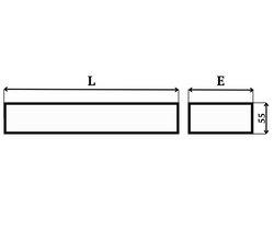 KANAŁ WENTYLACYJNY PŁASKI PROSTOKĄTNY 110x55 1m