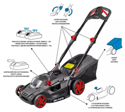 KOSIARKA AKUMULATOROWA ENERGY+ 36V GRAPHITE 58G033