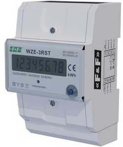 LICZNIK ENERGII TRÓJFAZOWY LCD WZE-3RST RESET