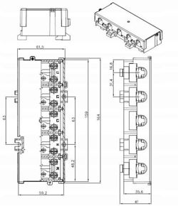 LISTWA ZACISKOWA Z OSŁONĄ LG 5x25/16 1/48 PAWBOL