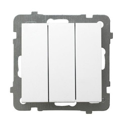 Łącznik potrójny ŁP-13G/m/00 BIAŁY AS OSPEL