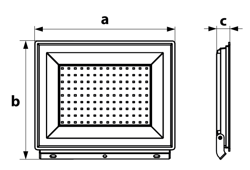 NAŚWIETLACZ LED 150W 4K 13140LM IP65 CZARNY BEMKO