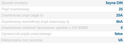 OGRANICZNIK MOCY ETIMAT T 1P 25A 002181075