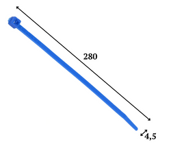 OPASKI ZACISKOWE KABLOWE NIEBIESK TRYTYTKI 4,5x280