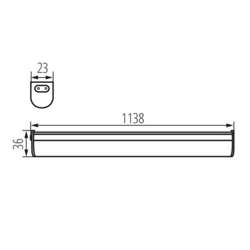 OPRAWA MEBLOW KANLUX 1x20W G5 230V IP20 MERA 29213