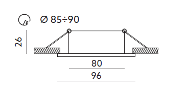 OPRAWA OPRAWKA RUCHOMA halogenowa LED GU10 CHROM