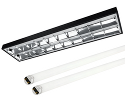 OPRAWA RASTROWA NATYNKOWA 2x120cm CZARNA N/T LED ECOLIGHT