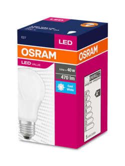 OSRAM ŻARÓWKA LED E27 5,5W 40W 470lm 4000K DZIENNA