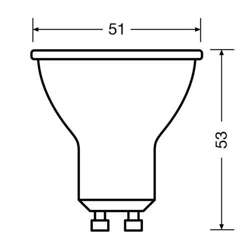 OSRAM ŻARÓWKA LED HALOGEN GU10 4,5W=50W 4000K 350l