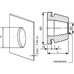 PRZEPUST GUMOWY BDE 16 CZARNY IP30