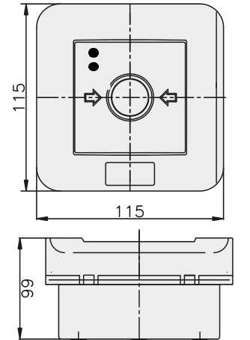 PRZYCISK PRZECIWPOŻAROWY 12A -1s A/4 904400