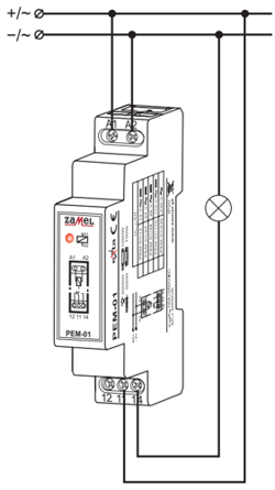 Przekaźnik elektromagnetyczny 12V AC/DC PEM-01/012